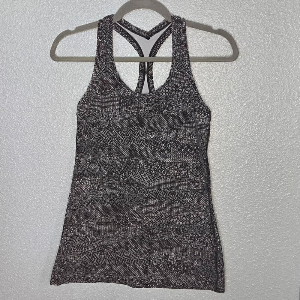 Lululemon Cool Racerback II *Nulu - 8 Meisai White Black